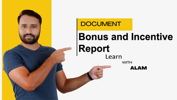 Bonus and Incentive Report Excel Template