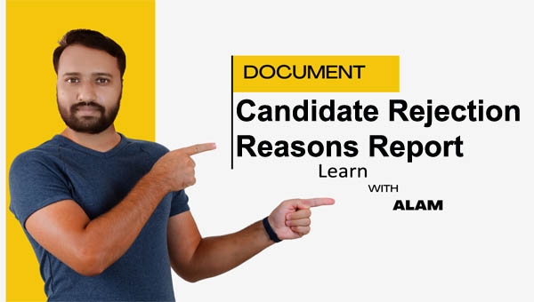 Candidate Rejection Report Excel Template