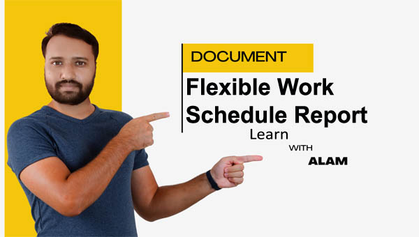 Flexible Work Report Word Template