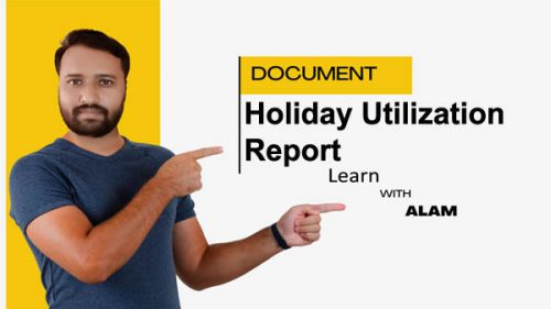 Holiday Utilization Report Excel Template