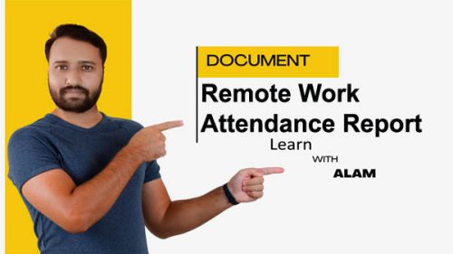 Remote Work Attendance Excel Template