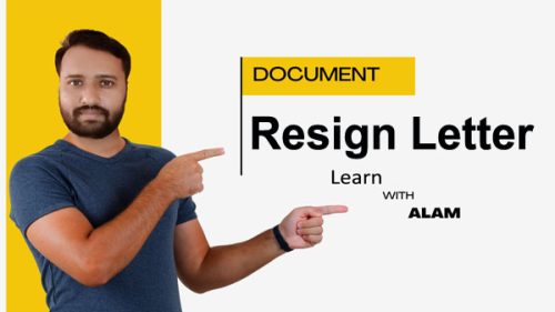 Resignation Letter