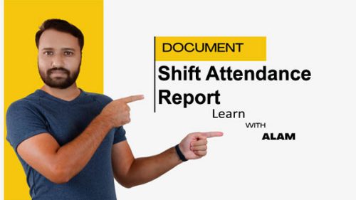 Shift Attendance Report Excel Template